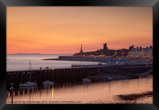 Aberystwyth sunset Framed Print by Izzy Standbridge