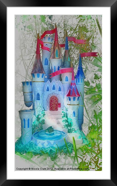 Enchanted Fairytale Castle Framed Mounted Print by Nicola Clark