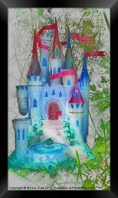 Enchanted Fairytale Castle Framed Print by Nicola Clark