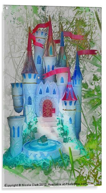 Enchanted Fairytale Castle Acrylic by Nicola Clark