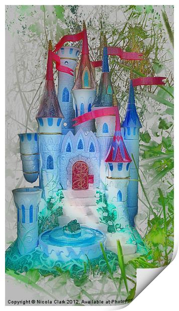 Enchanted Fairytale Castle Print by Nicola Clark