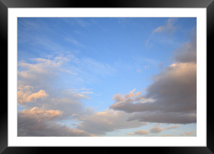 Sky and clouds Framed Mounted Print by Ian Middleton