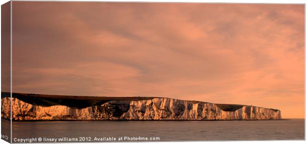 The white cliffs of Dover Canvas Print by Linsey Williams