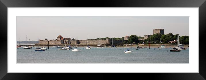 Ancient Portchester Castle Framed Mounted Print by Marilyn PARKER