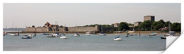 Ancient Portchester Castle Print by Marilyn PARKER