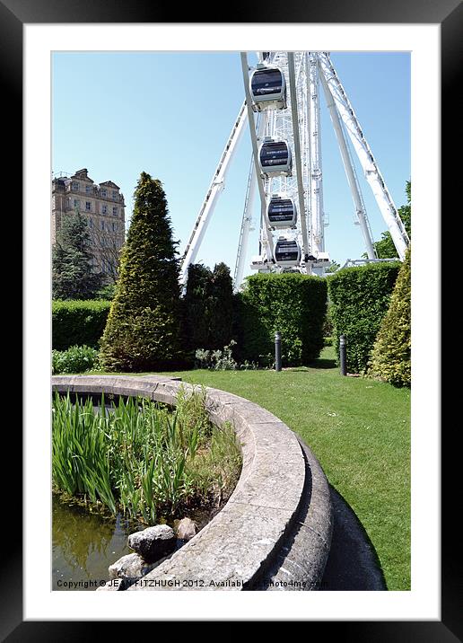 York Ferris Wheel Framed Mounted Print by JEAN FITZHUGH