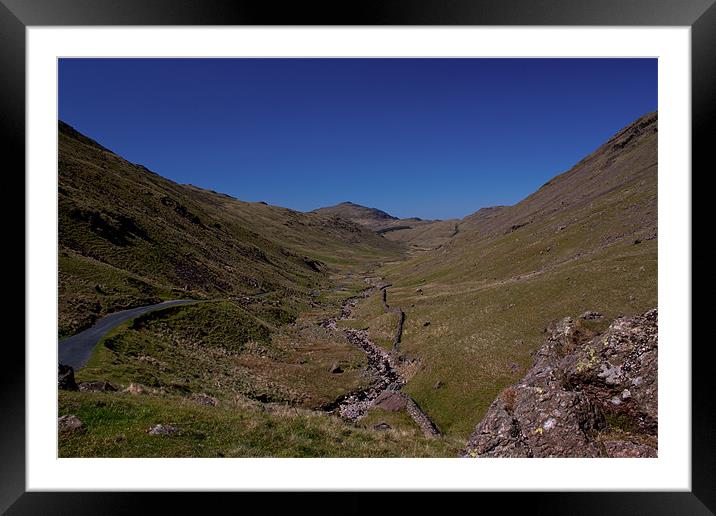 Wrynose Pass Framed Mounted Print by Roger Green