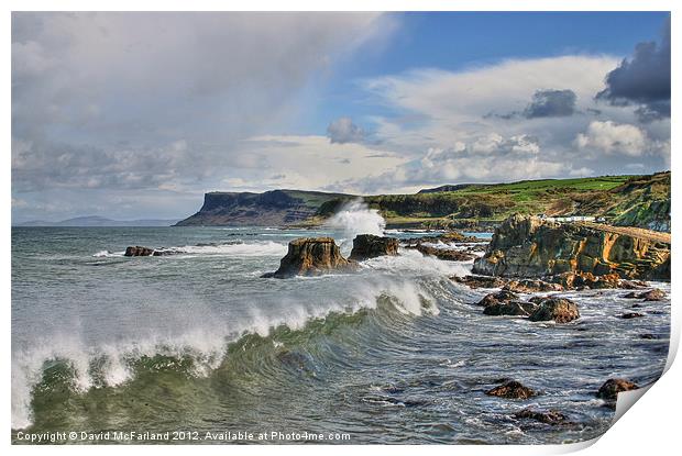 Fair Head, Ballycastle Print by David McFarland