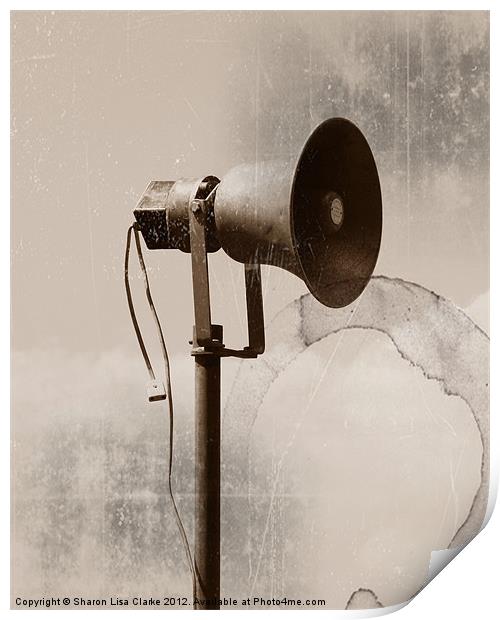 Can you hear me? Print by Sharon Lisa Clarke