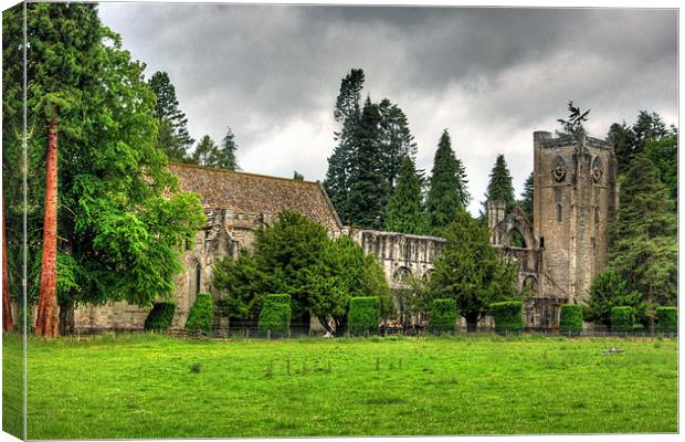 The Cathedral at Dunkeld Canvas Print by Tom Gomez