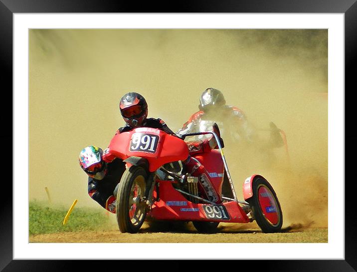 Right hand sidecar Framed Mounted Print by Sharon Lisa Clarke