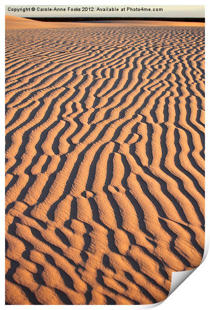 Dunes after Sunrise Print by Carole-Anne Fooks