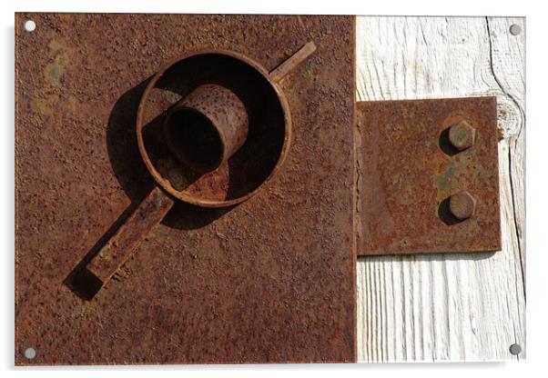 Rusted iron composition Acrylic by Jose Manuel Espigares Garc