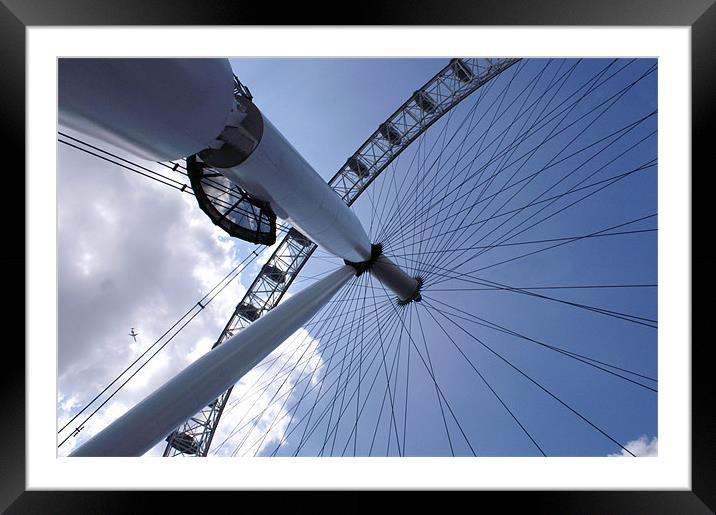 The London Eye Framed Mounted Print by Frank Goodall