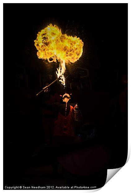 Fire Breather Print by Sean Needham
