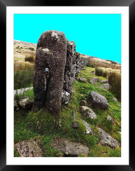 Dry stone wall Framed Mounted Print by Alison Jackson