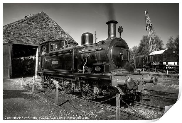 Twizell at Tanfield Railway Print by Ray Pritchard