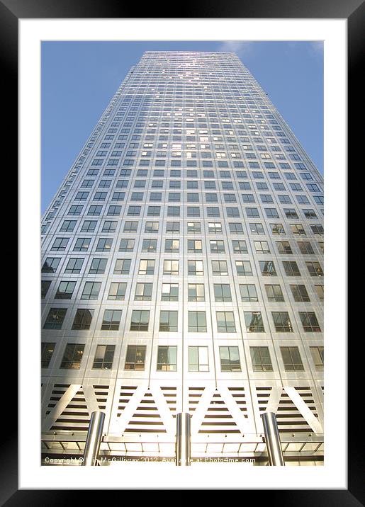 One Canada Square Framed Mounted Print by Iain McGillivray
