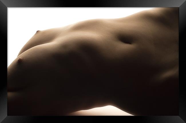 attractive nude body Framed Print by sharon hitman