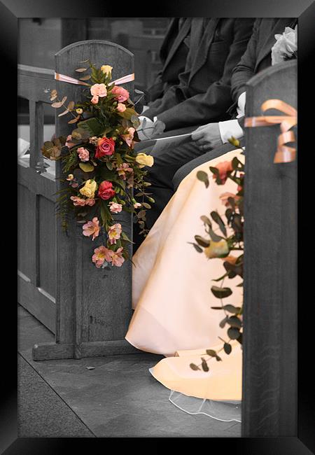 Wedding Bouquet Framed Print by Kevin Warner
