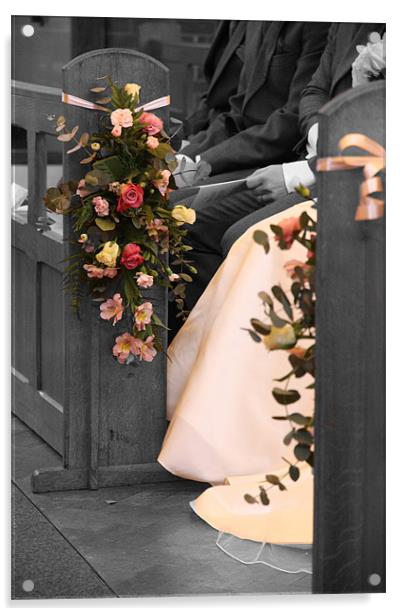 Wedding Bouquet Acrylic by Kevin Warner
