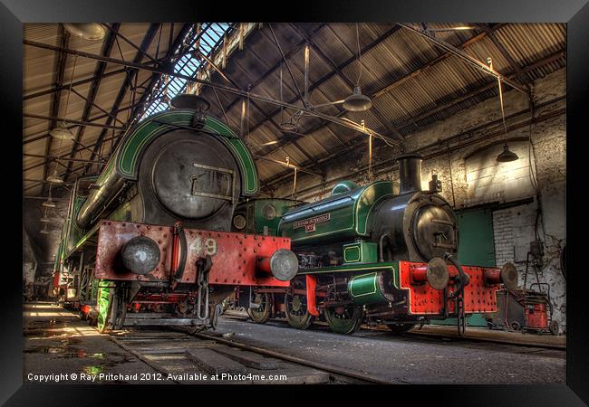 Tanfield Engine Shed Framed Print by Ray Pritchard