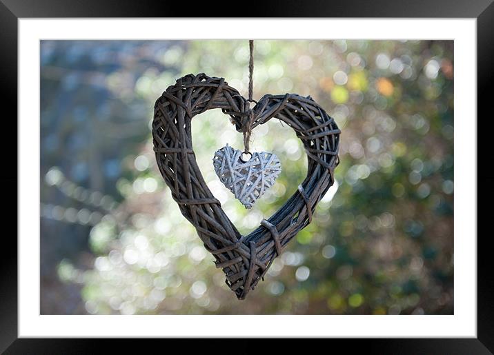 Heart with a Heart Framed Mounted Print by Helen Northcott