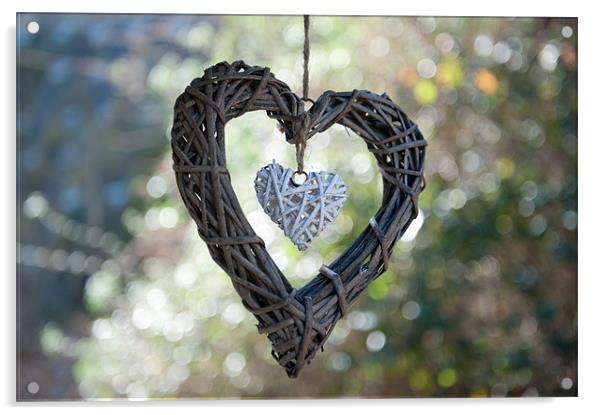 Heart with a Heart Acrylic by Helen Northcott