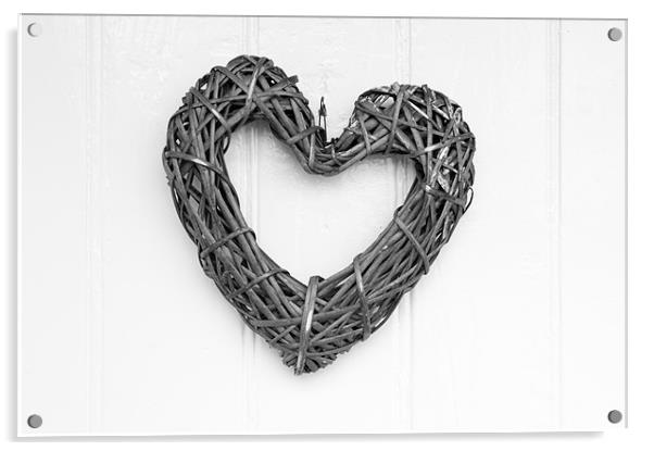 Willow Heart Acrylic by Helen Northcott