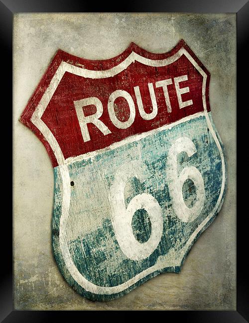 Route 66 Framed Print by Heather Newton