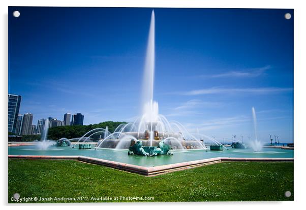 Buckingham memorial fountain Acrylic by Jonah Anderson Photography