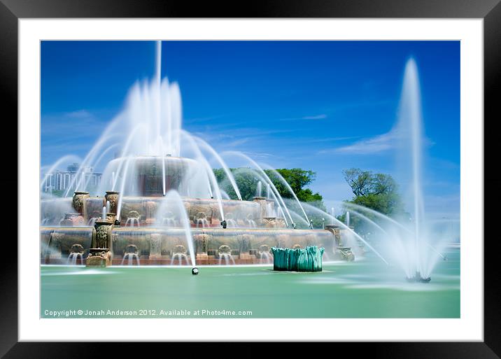 Buckingham Fountain Framed Mounted Print by Jonah Anderson Photography