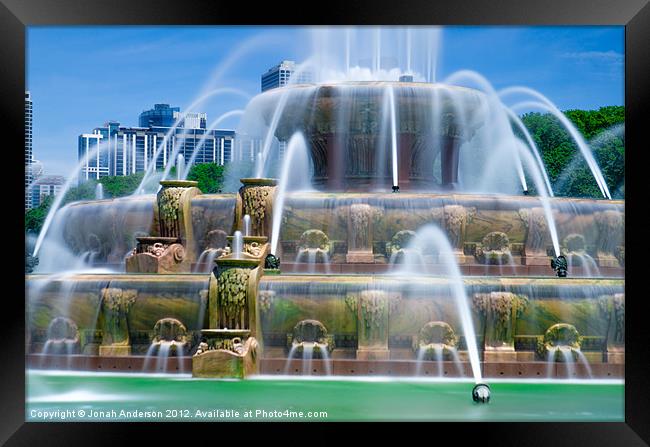 The Fountain Framed Print by Jonah Anderson Photography