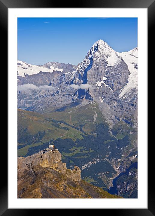 The Eiger Nordwand Framed Mounted Print by Robert Murray