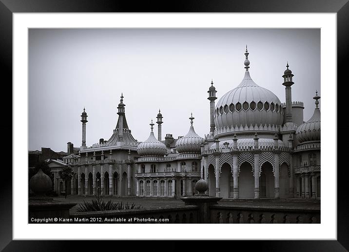 The Brighton Royal Pavilion Framed Mounted Print by Karen Martin