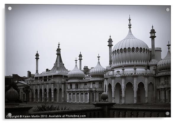 The Brighton Royal Pavilion Acrylic by Karen Martin