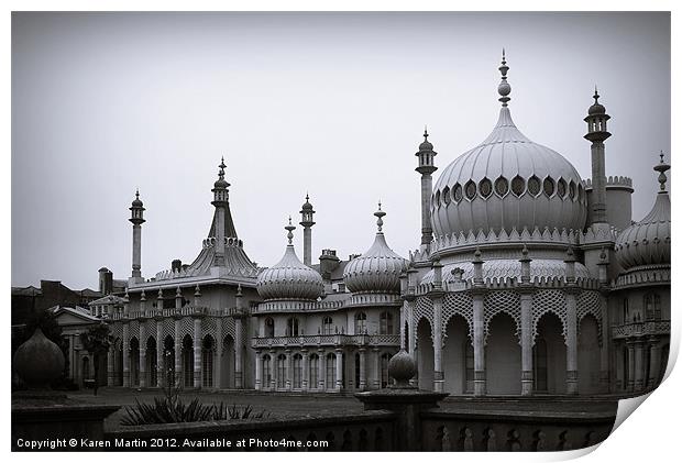The Brighton Royal Pavilion Print by Karen Martin