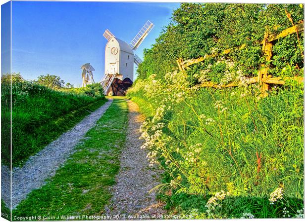 Jill Windmill Clayton - West Sussex Canvas Print by Colin Williams Photography