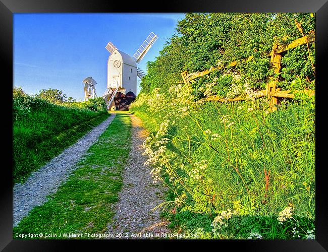 Jill Windmill Clayton - West Sussex Framed Print by Colin Williams Photography