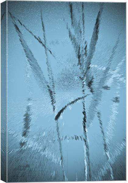Water Reed Digital art Canvas Print by David Pyatt