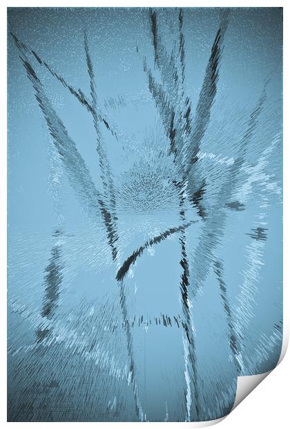 Water Reed Digital art Print by David Pyatt
