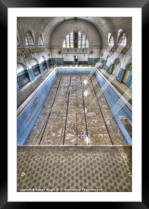 Light pool Framed Mounted Print by Nathan Wright
