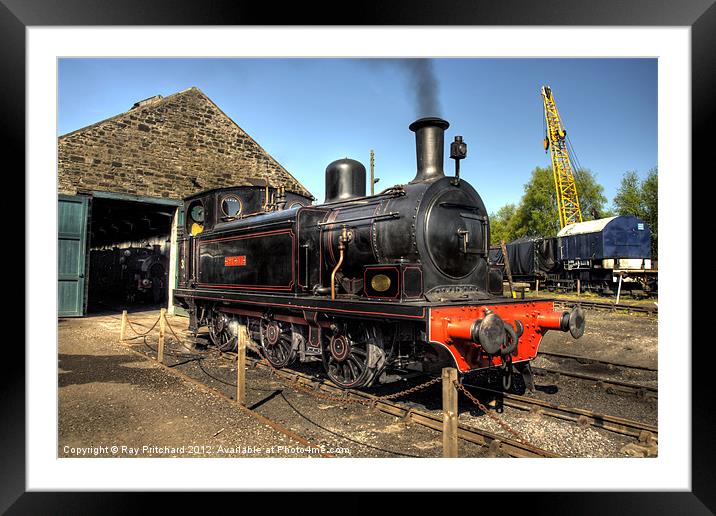 Twizell(colour) at Tanfield Railway Framed Mounted Print by Ray Pritchard