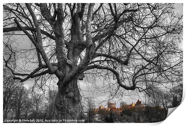 Windsor castle Print by Chris Day