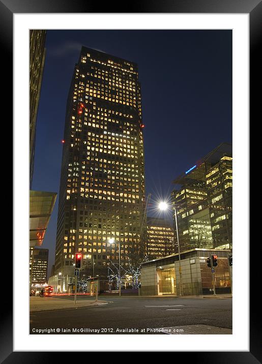 Canada Square Framed Mounted Print by Iain McGillivray