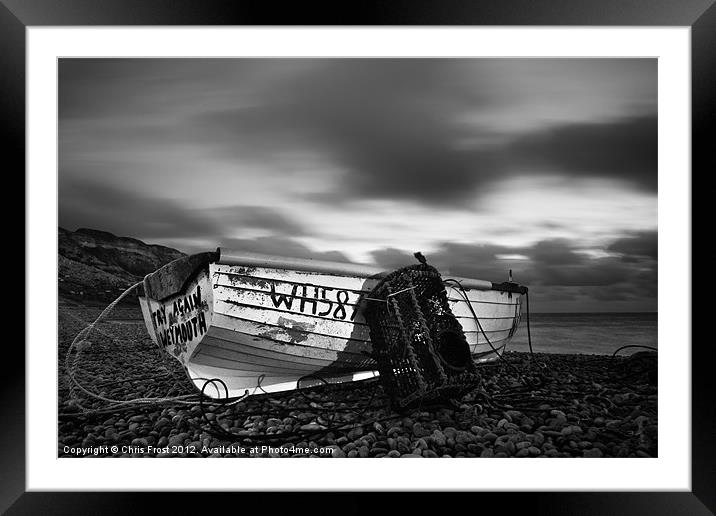 Try Again Weymouth Monotone Framed Mounted Print by Chris Frost