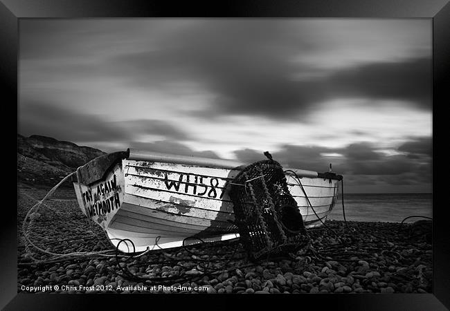 Try Again Weymouth Monotone Framed Print by Chris Frost