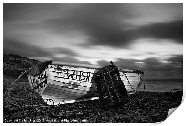 Try Again Weymouth Monotone Print by Chris Frost