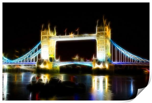 Tower Bridge Abstract Print by Phil Clements
