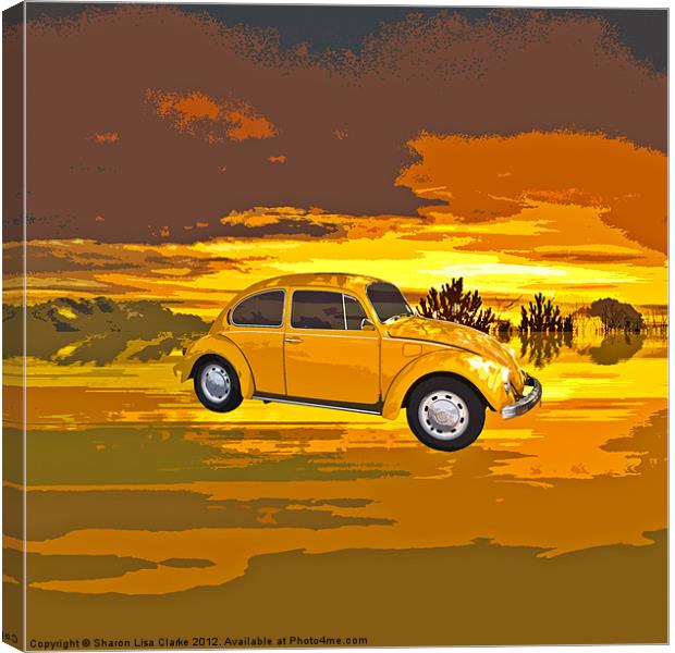 Sunset Drive Canvas Print by Sharon Lisa Clarke